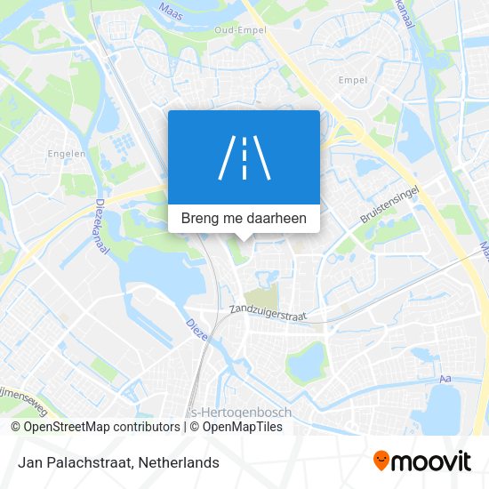 Jan Palachstraat kaart