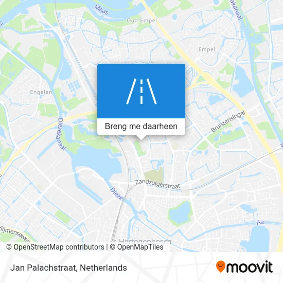 Jan Palachstraat kaart