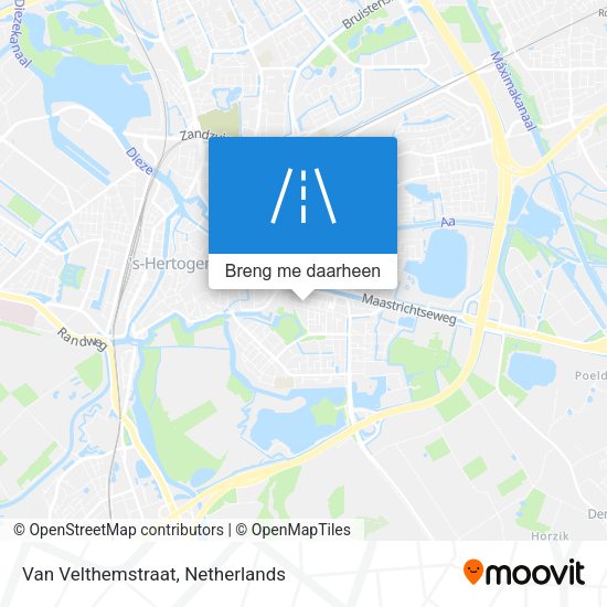 Van Velthemstraat kaart