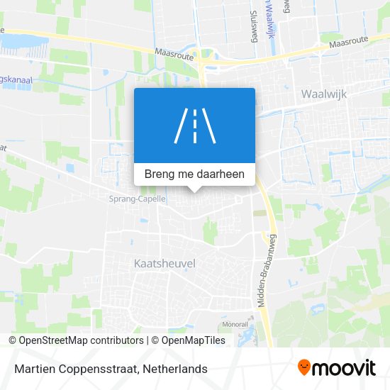 Martien Coppensstraat kaart