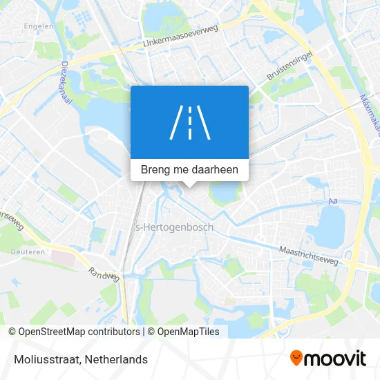 Moliusstraat kaart