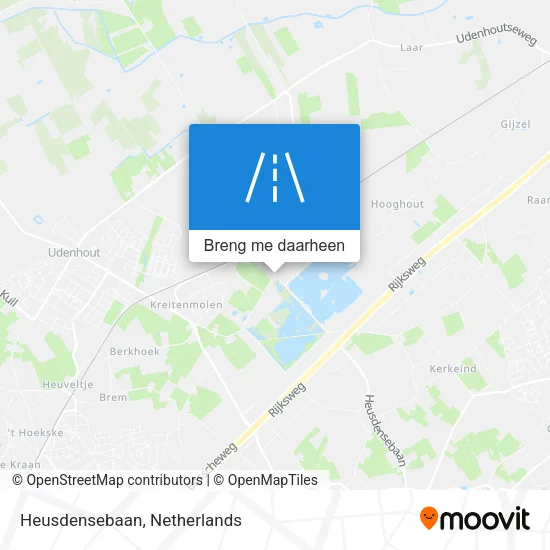 Heusdensebaan kaart