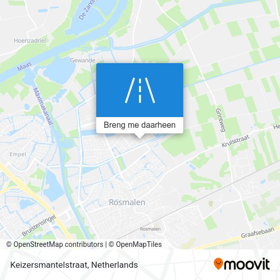 Keizersmantelstraat kaart