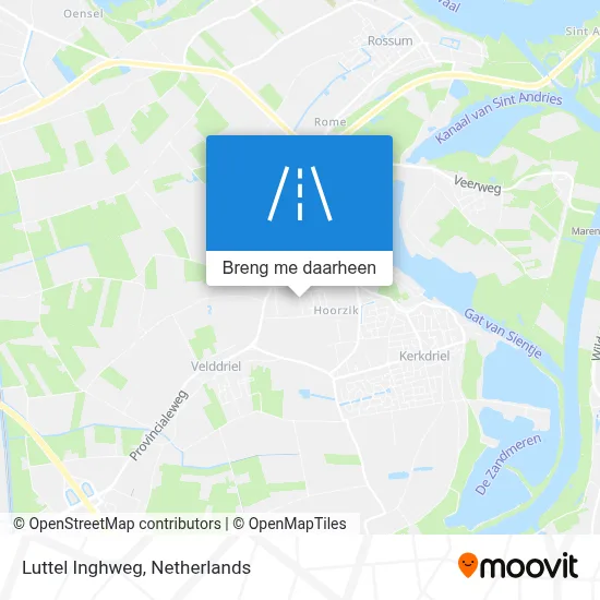 Luttel Inghweg kaart