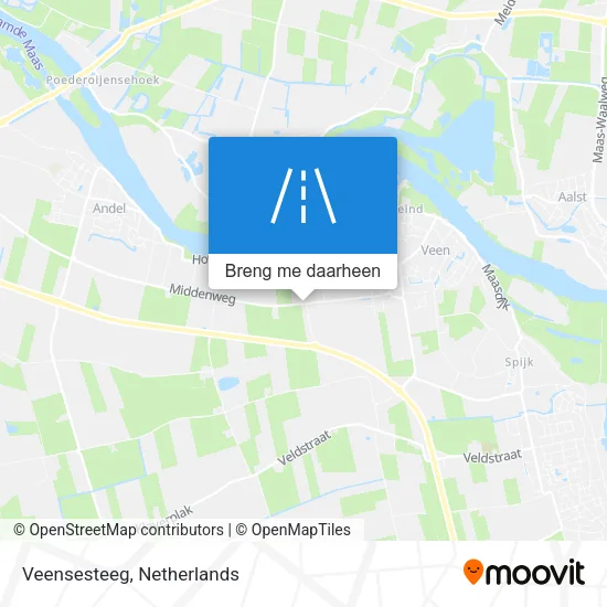 Veensesteeg kaart