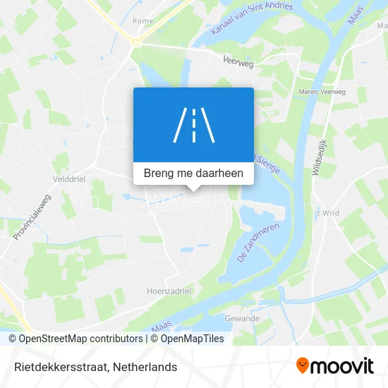 Rietdekkersstraat kaart