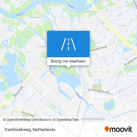 Kerkhoekweg kaart