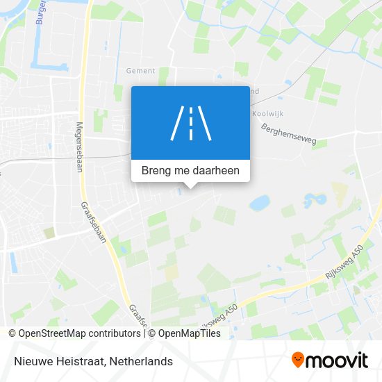 Nieuwe Heistraat kaart