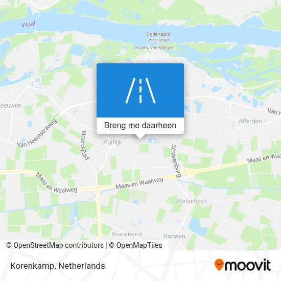Korenkamp kaart