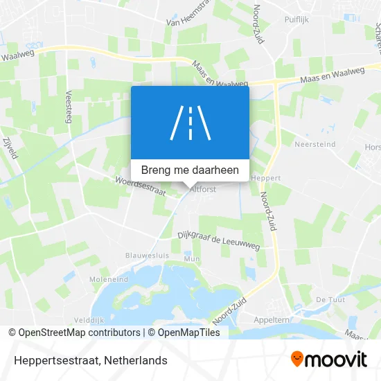 Heppertsestraat kaart