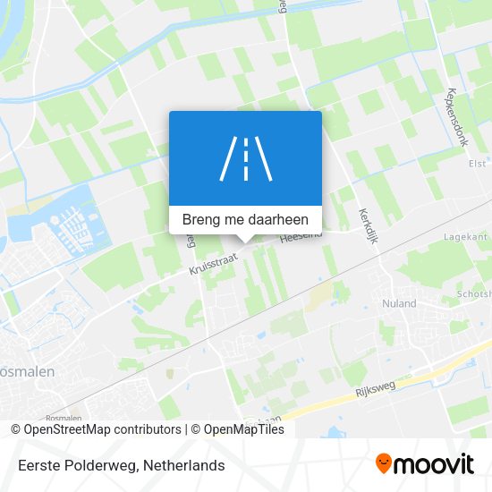 Eerste Polderweg kaart