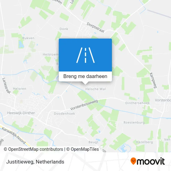 Justitieweg kaart