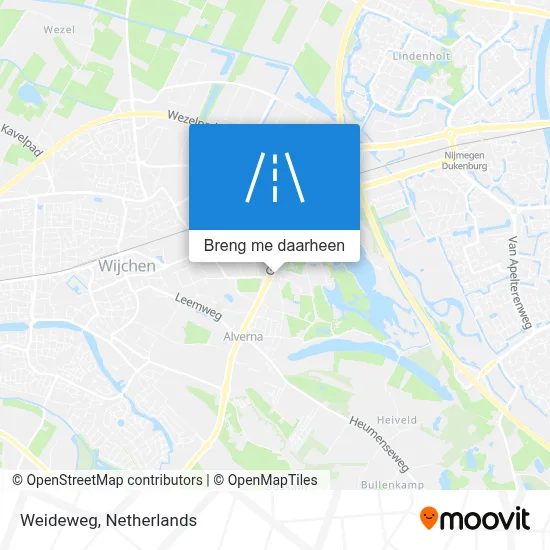 Weideweg kaart