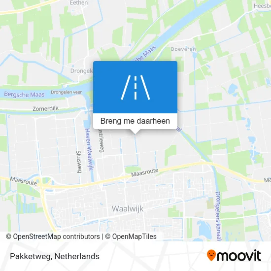 Pakketweg kaart