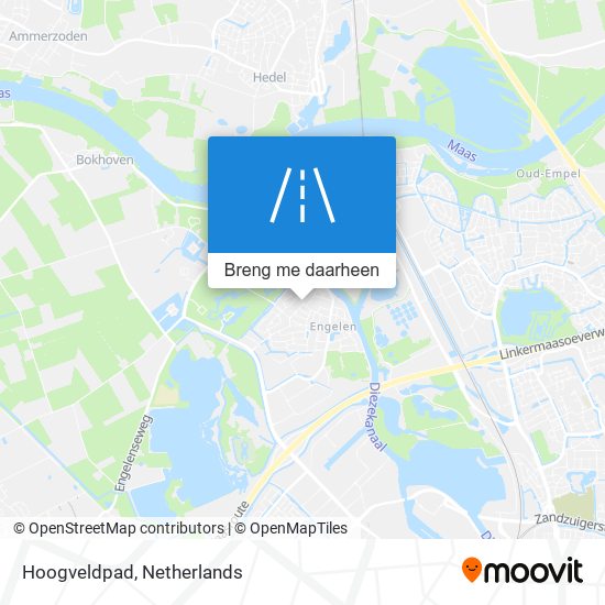 Hoogveldpad kaart