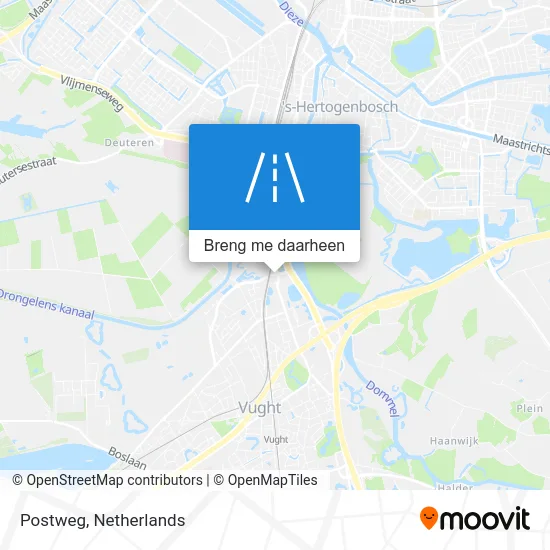 Postweg kaart