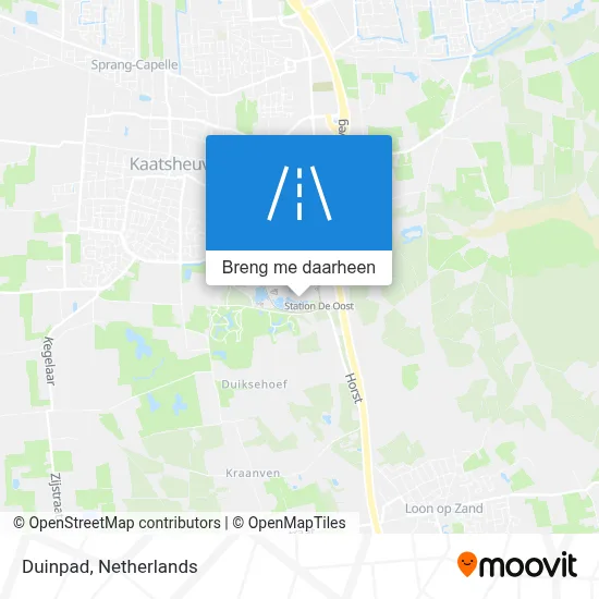 Duinpad kaart