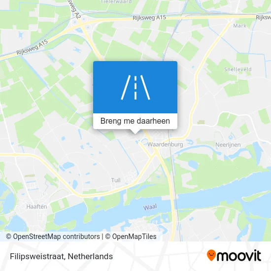 Filipsweistraat kaart