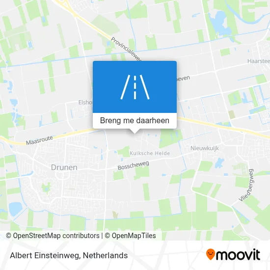 Albert Einsteinweg kaart