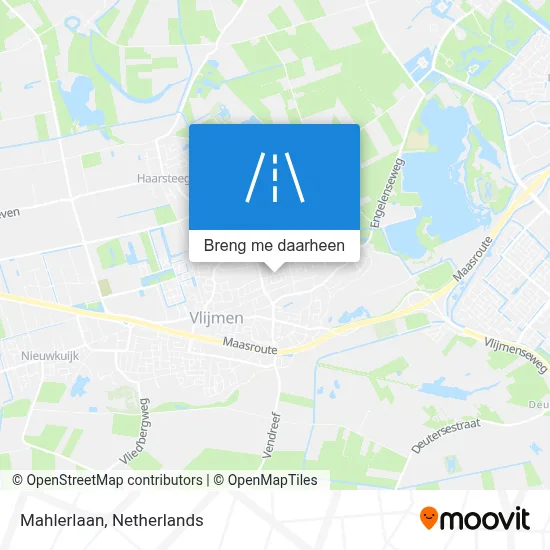 Mahlerlaan kaart