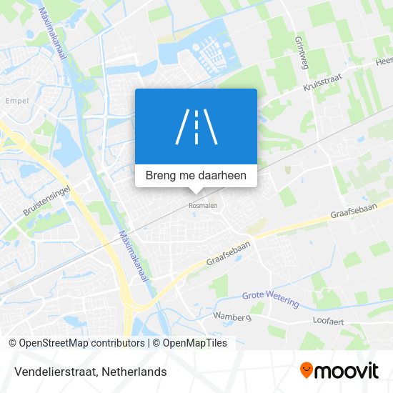 Vendelierstraat kaart
