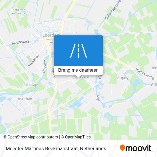 Meester Martinus Beekmanstraat kaart