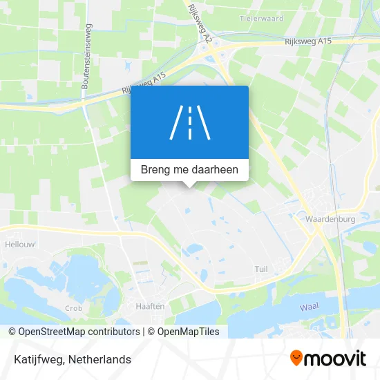Katijfweg kaart