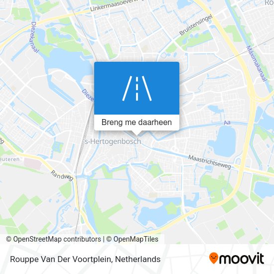 Rouppe Van Der Voortplein kaart