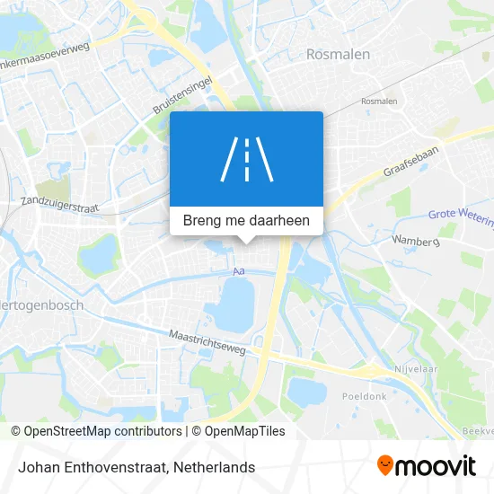Johan Enthovenstraat kaart