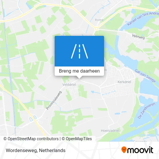 Wordenseweg kaart