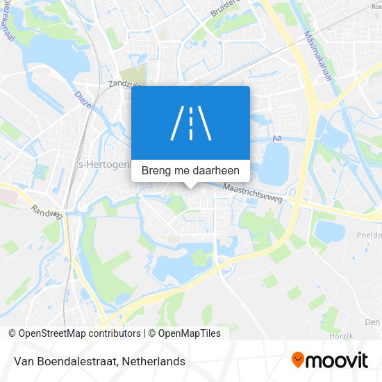 Van Boendalestraat kaart