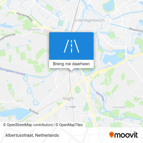 Albertusstraat kaart