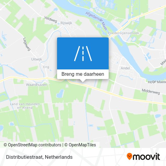 Distributiestraat kaart