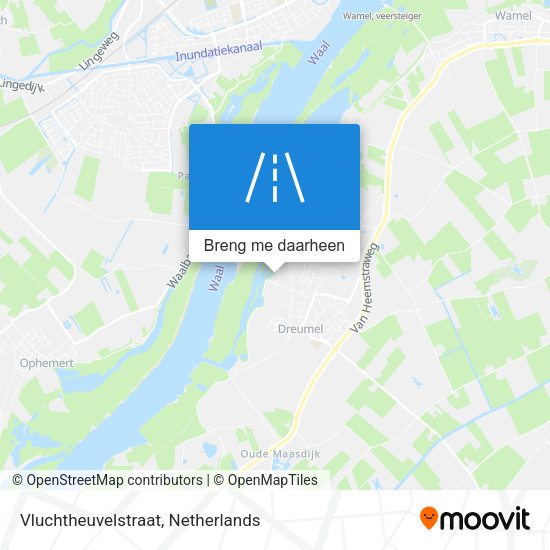 Vluchtheuvelstraat kaart