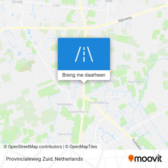 Provincialeweg Zuid kaart