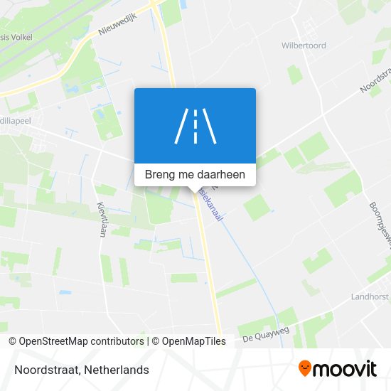 Noordstraat kaart