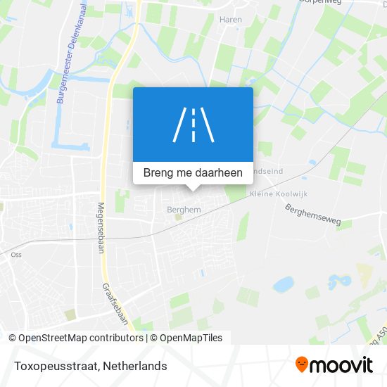 Toxopeusstraat kaart