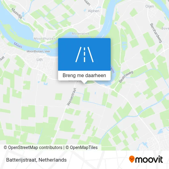 Batterijstraat kaart