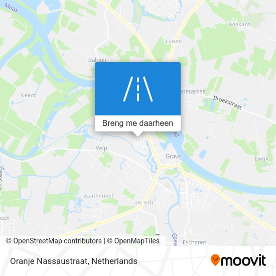 Oranje Nassaustraat kaart