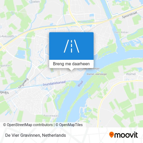 De Vier Gravinnen kaart