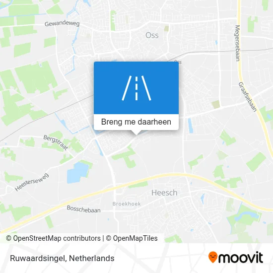 Ruwaardsingel kaart