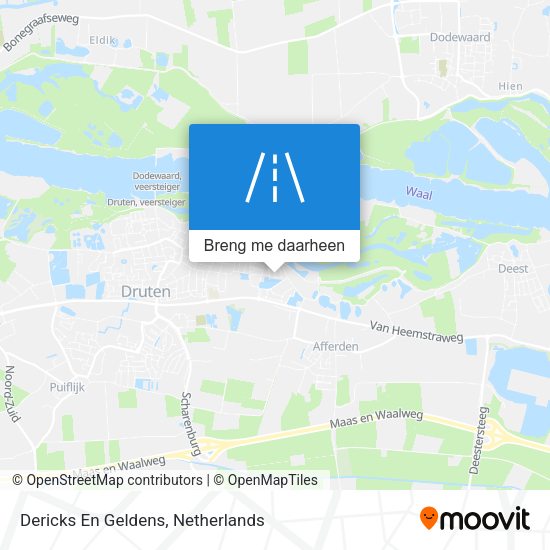 Dericks En Geldens kaart