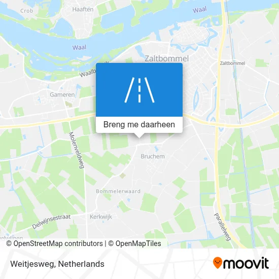 Weitjesweg kaart