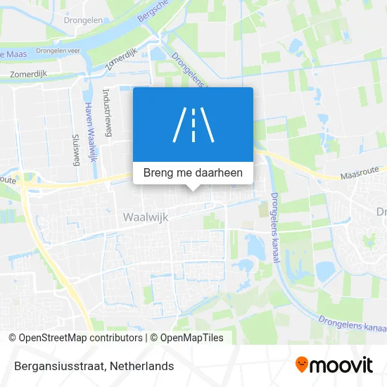 Bergansiusstraat kaart