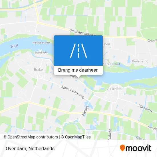 Ovendam kaart