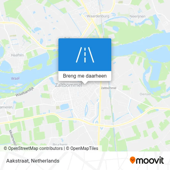 Aakstraat kaart