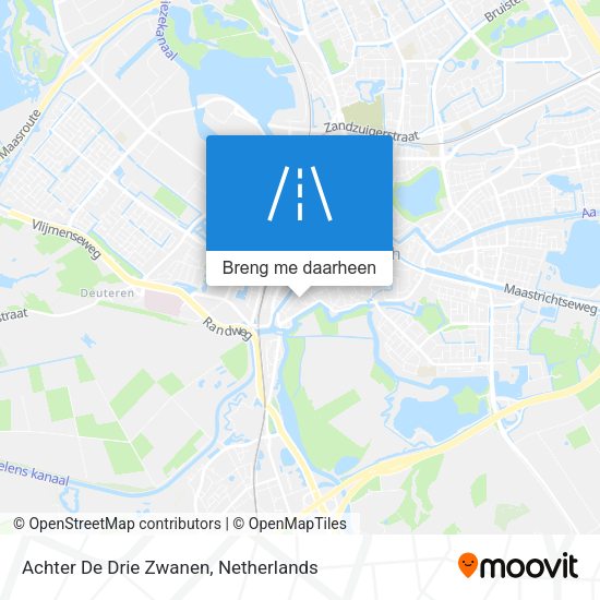 Achter De Drie Zwanen kaart