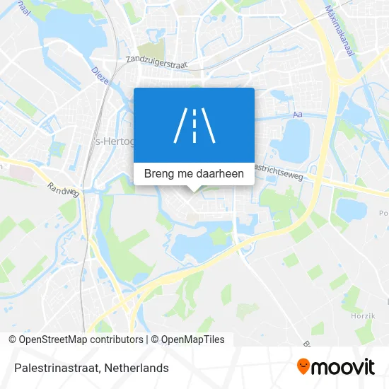 Palestrinastraat kaart