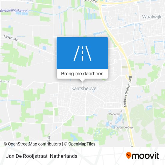Jan De Rooijstraat kaart
