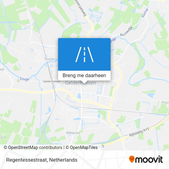 Regentessestraat kaart